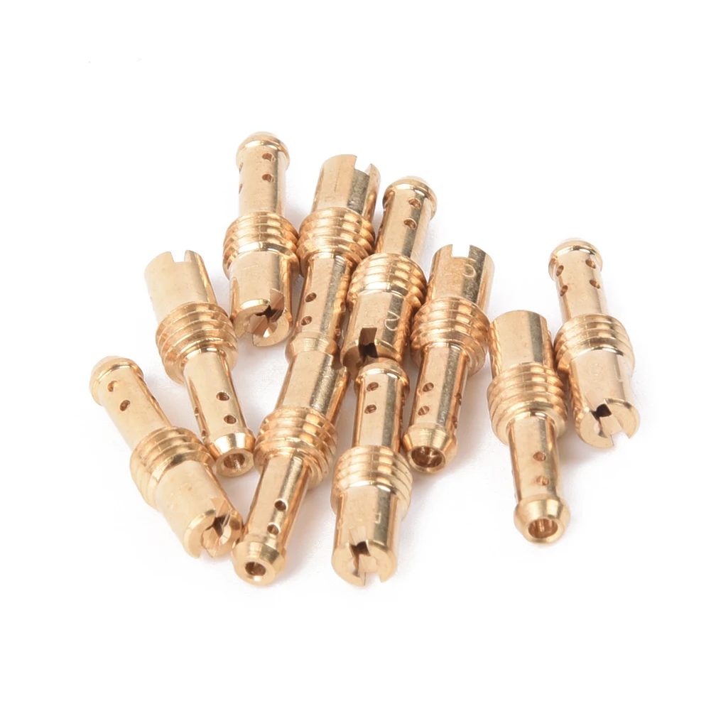 

10 Pcs Motorcycle Carburetor Pilot Jet 8 Bleed Holes Kit Carburetor Fuel Injectors Accessories For MIKUNI VM/TM/TMX 15-37.5