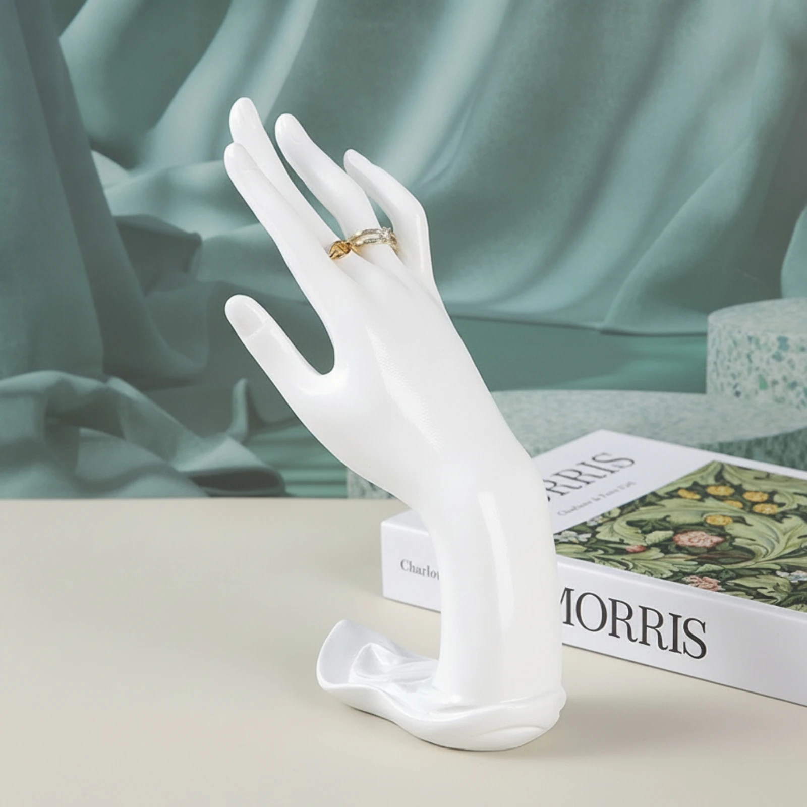 Jewelry Display Holder with Hand Sculptural Hand Band Holder Band Display with Base Compact Bracelet Stand Upright