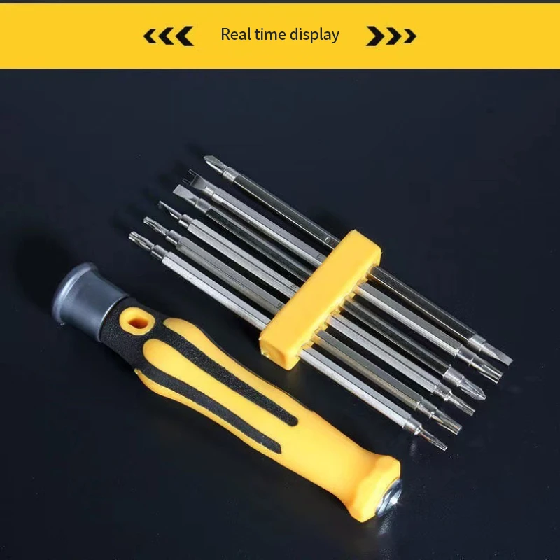 25in1/12 In 1 Magnetic Screwdriver Set Cross Flat Shaped Screwdriver Head Multifunctional Precision Handheld Maintenance Tool