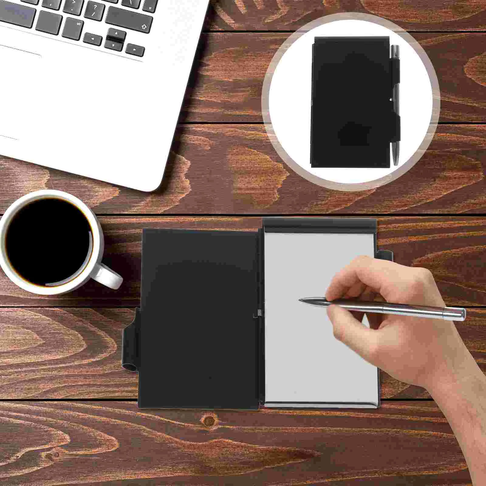 Pocket Notebook Metal Shell Memo Pads Reading Page Markers Portable Aluminum Alloy Tearable Tabs