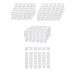 Empty Paint Pots Strips DIY with Lid Lightweight Empty Storage Paint Containers for School Birthday Home Holiday Accessories