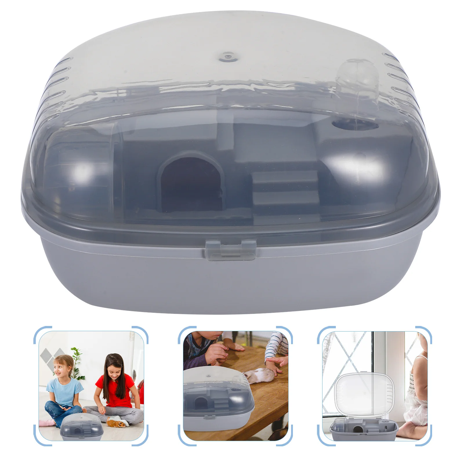 

Indoor Hamster Cage Plastic Portable ABS Small Animal Carrier Cage Hamster Travel Storage Carry Case Hamsters Carrier