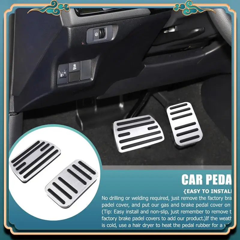 

Latest Anti Slip Foot Pedal Covers Gas Brake And Accelerator Pedal Pad For Honda Civic Accord CRV Odyssey Pilot Accessories