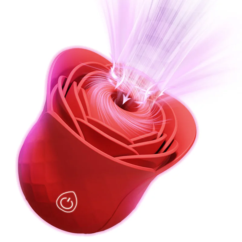 Powerful Sucking-Rose Vibrator Toy for Women Vacuum Stimulator Oral Nipple Clit Sucker Female Sex Toys Goods for Female Adults