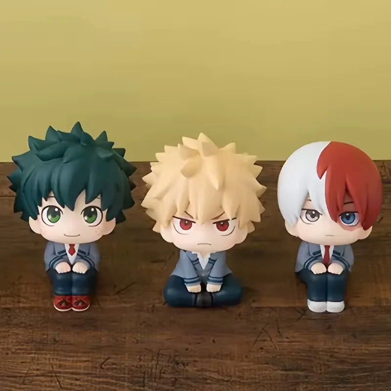 Bandai Boku no Hero Academia Anime Figuur Midoriya Izuku Acchion Figuur Bakugo met transformatie/Todoroki Shoto Beeldje PVC Koc C Bodemtemperatuur en Y