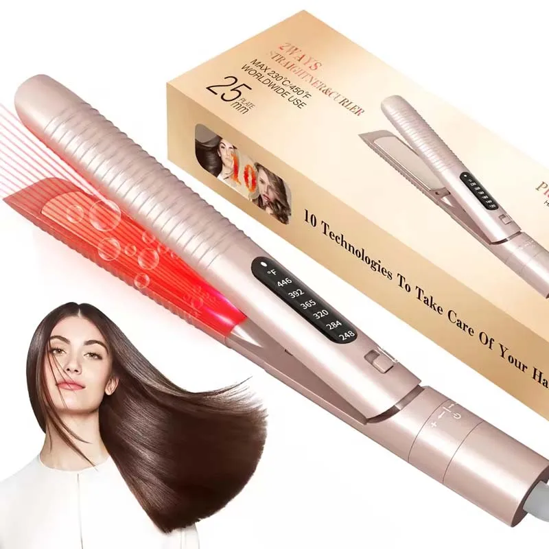 Professional Negative Ion Comb Portable LED Travel Salon Automatic Hair Curler Ceramic Infrared Electric Fast Household