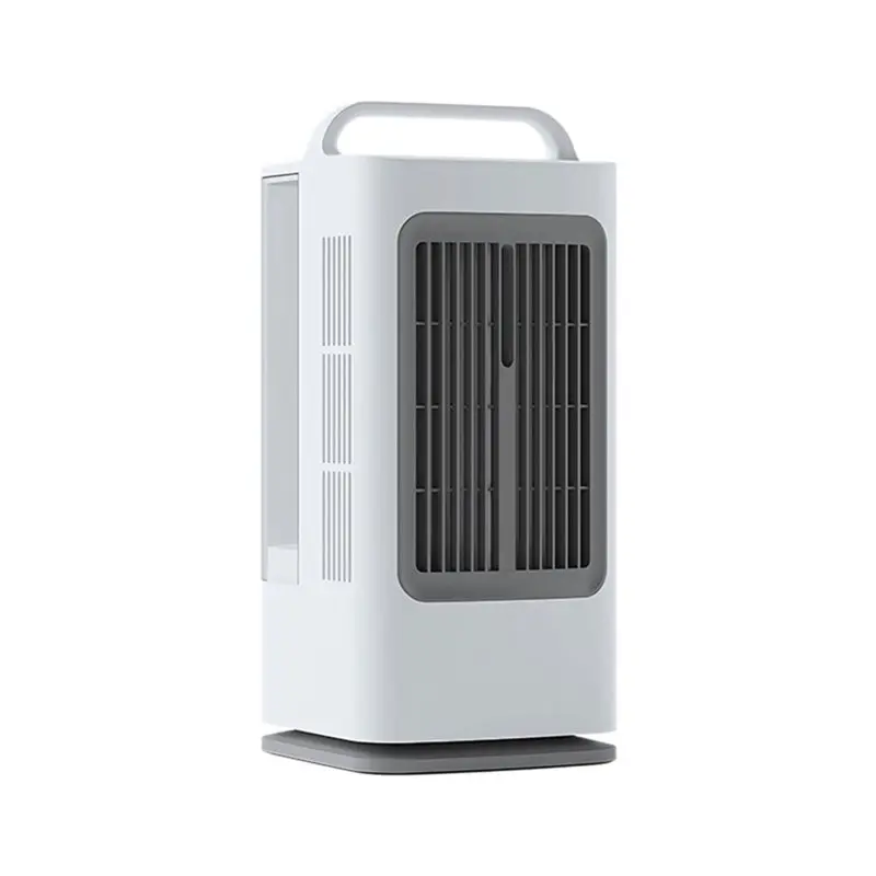 AC39-Air Conditioning Small Chiller Fan Household Intelligent Humidification Supports Timer And Oscillation Functions EU Plug