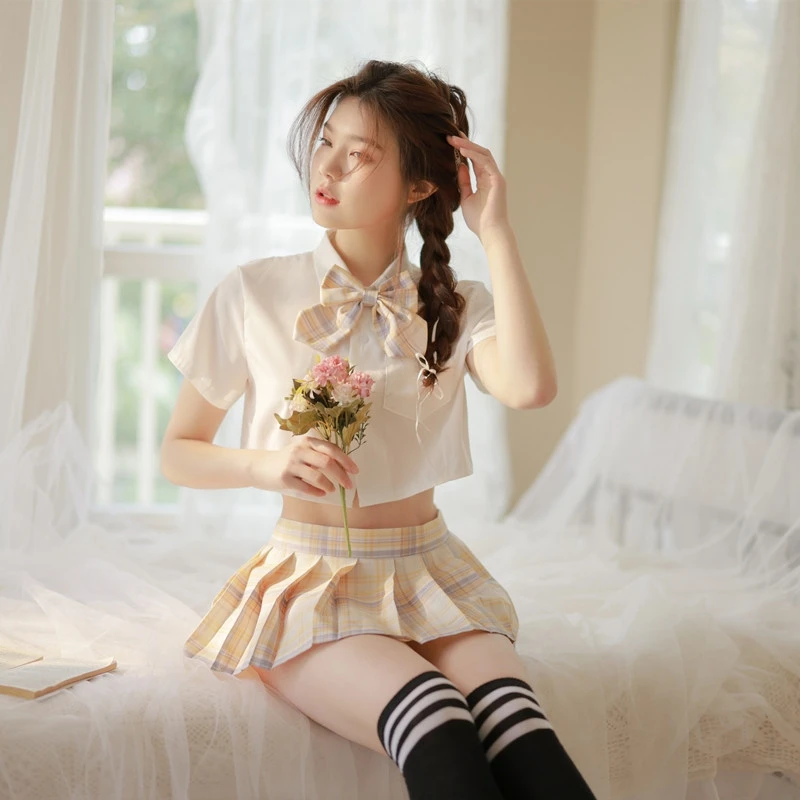 

Женская сексуальная плиссированная юбка, комплект JK, униформа, студенческое милое нижнее белье Pure L537 Passion Female Sense