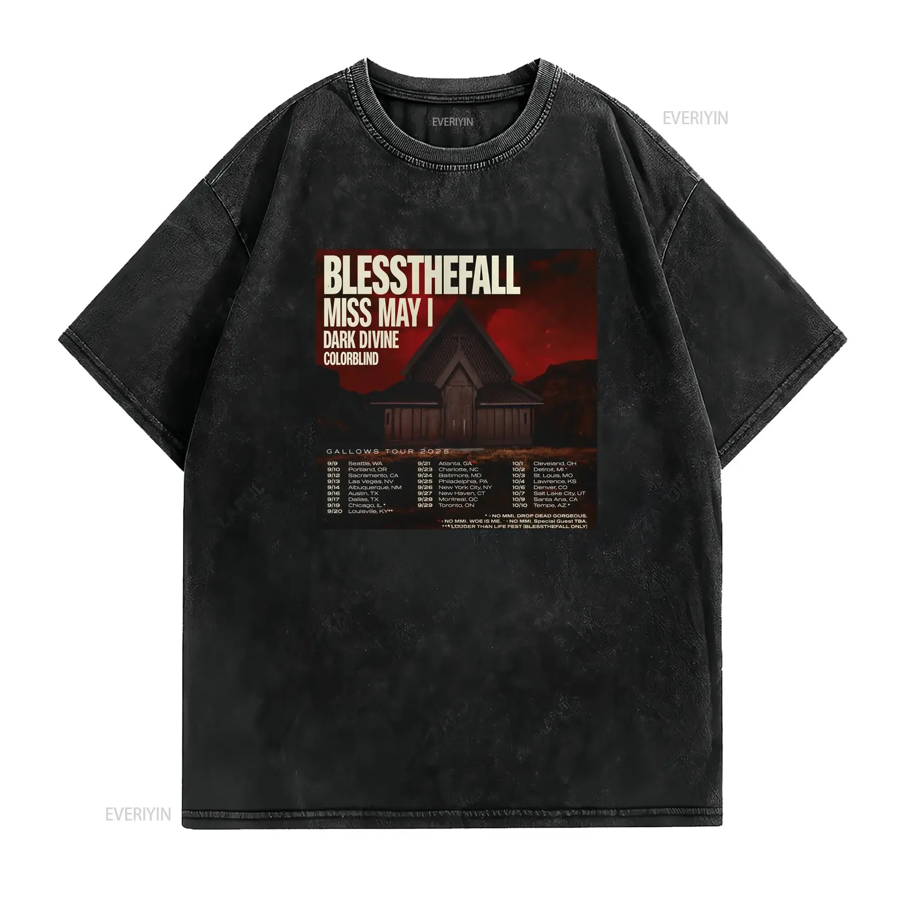 NEW Blessthefall Band Gallows Tour For Fan S to 5XL T shirt MD966 vintage Washed designer clothes Stretched graphic Versatile