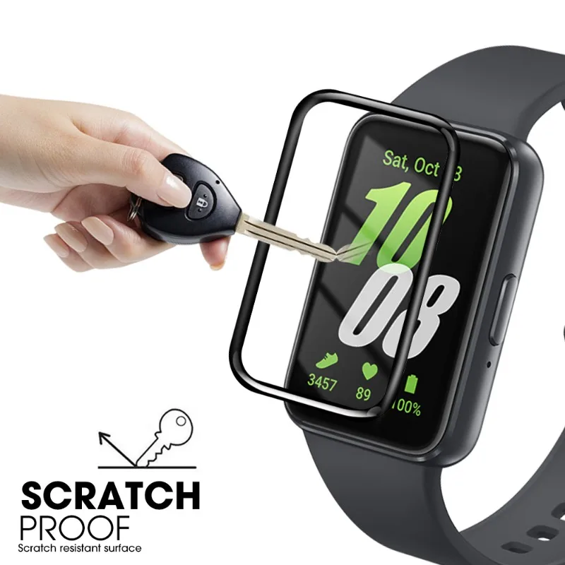 5/1PCS Watch Screen Protector Soft Flexiable Protective Film for Samsung Galaxy Fit 3 Anti-scratch Curved Cover for Galaxy Fit3