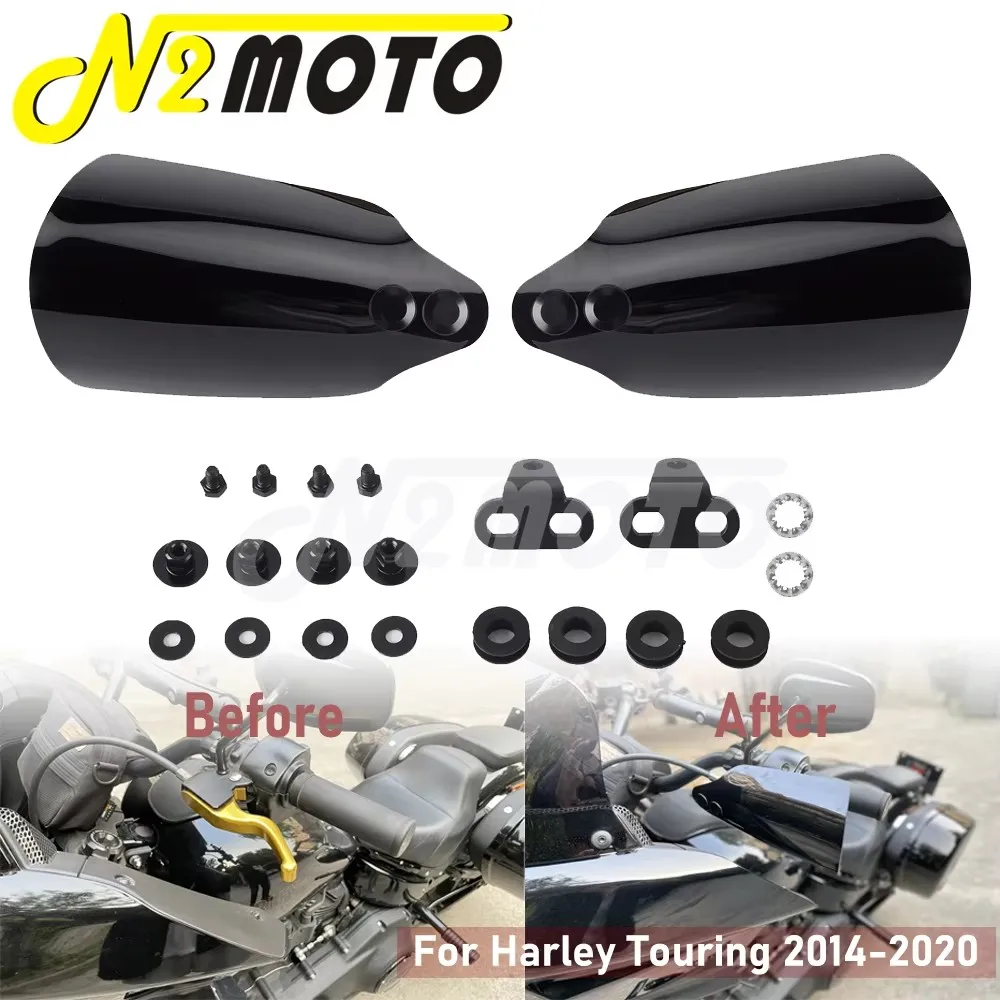 

Motorbike Hand Shield Guard Wind Deflector Handguard For Harley Touring Road King Special FLHRXS FLHR FLHP Freewheeler FLRT