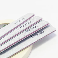 Nail File Buffer 100/180 Grit Half Moon Nail Files Double Side Sandpaper Nail Sanding Grinding Gel Nail Polish Manicure Tool 5