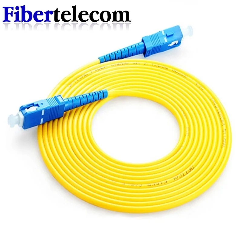 10pcs High Quality SC-SC UPC Single-mode Single-fiber Fiber Jumper Optic Cable Patch Cord 1m 2m 3m 5m 10m