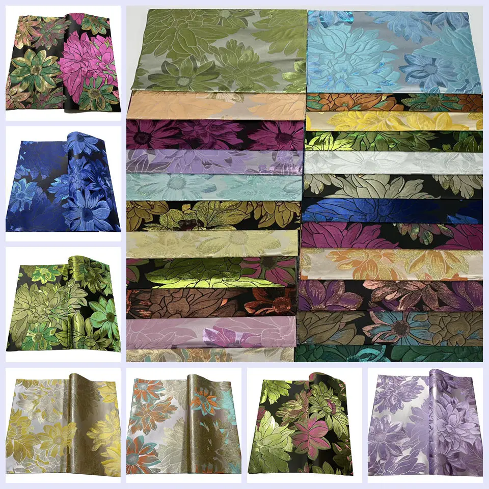 Multi-Color Grandmaster Gele 2Pcs Set - Luxury SEGO Fabric Headtie & Ipele for African Wedding, Aso Ebi Events TXH-18