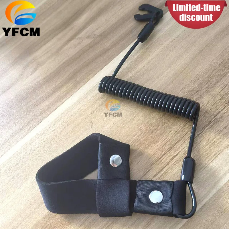 Kill Switch Safety Lanyard for Outboard Motor Jet Ski Emergency Engine Stop Cord Boat Flameout Switch