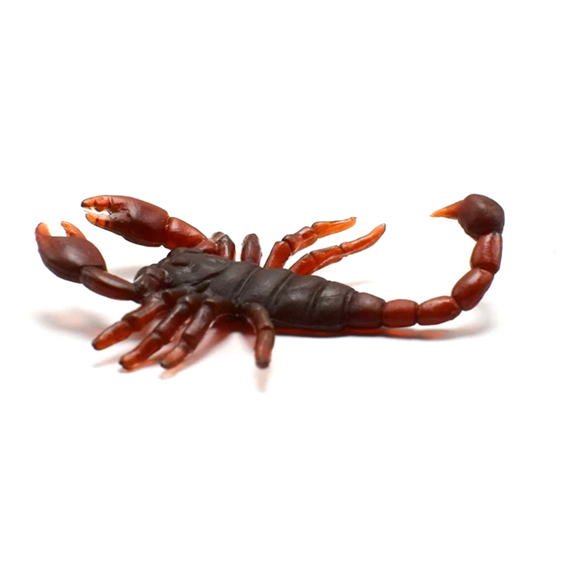 10pcs/lot April Fools' Day Novelty Funny Toy Simulation Scorpion Terror Worm Toys Nausea False Scorpion Frightening Prop Toys