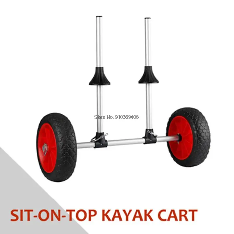 Y02017 Folding Foldable Sit-on-top Kayak Canoe Inflatable Wheels Sand Shopping Trolley Kayak Trailers Aviation Aluminum