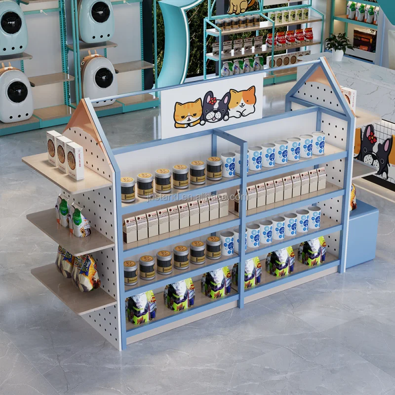 

Customized. customized pet store food products furniture pet shop retail display shelving pet supplies gondola display shelves