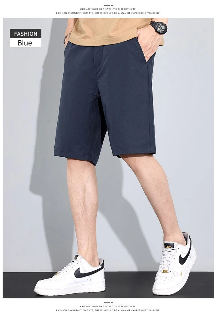 2026 Marken-Kleidung Shorts für Herren im Sommer Dünne Gerade Geschnittene Lässige Fünf-Viertel-Hosen Herren Lose Eisseiden-Sportshorts – Detail 11