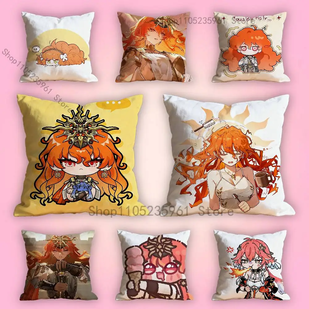 

Wuthering Waves Augusta Print Polyester Pillow Case for Valentine gift Home Sofa Cushion Cover Decoration Custom