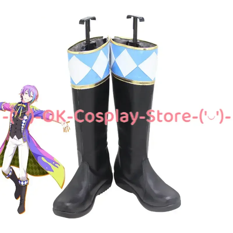 Kamishiro Rui Cosplay Shoes Game Project Sekai Colorful Stage PU Leather Shoes Halloween Party Boots Cosplay Prop Custom Made