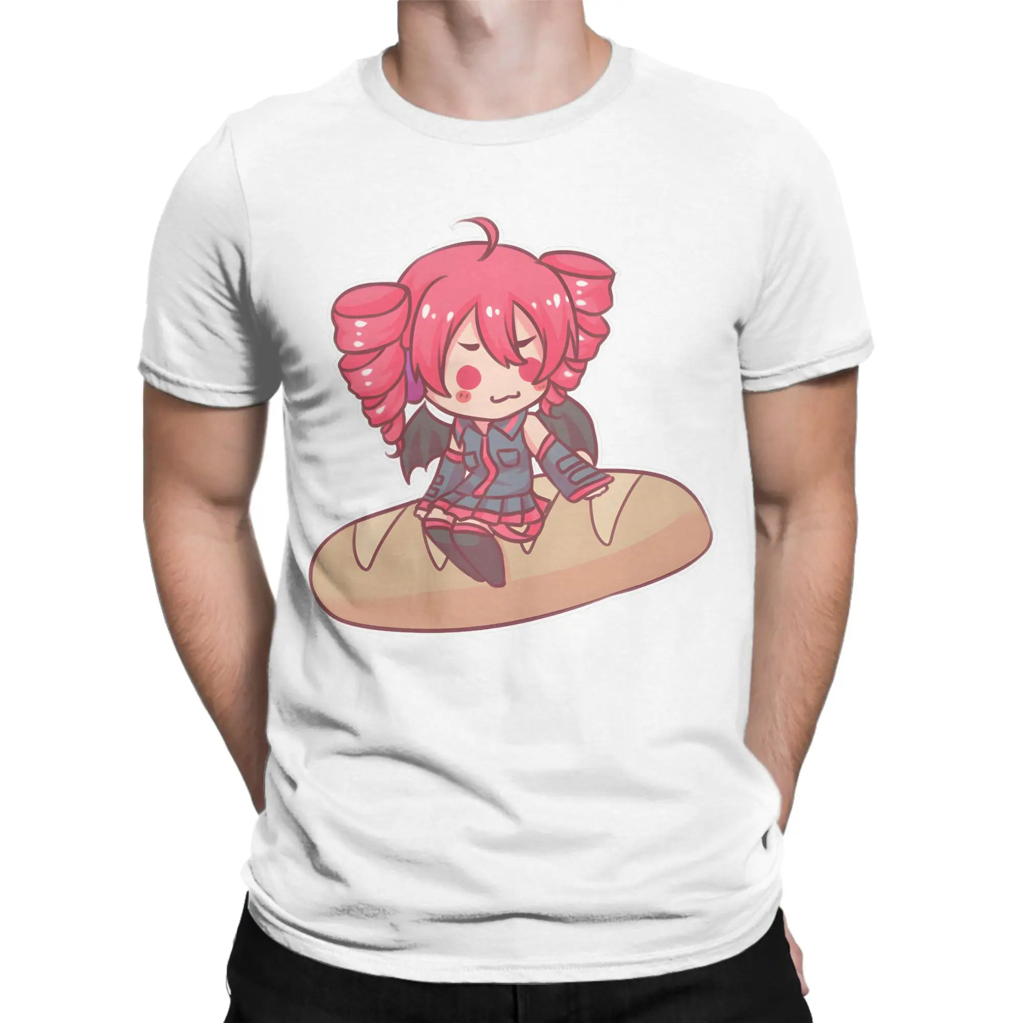 Kasane Teto T-Shirts Men Women Virtual Singer Novelty 100% Cotton Tees Round Collar Short Sleeve T Shirts Summer Clothing