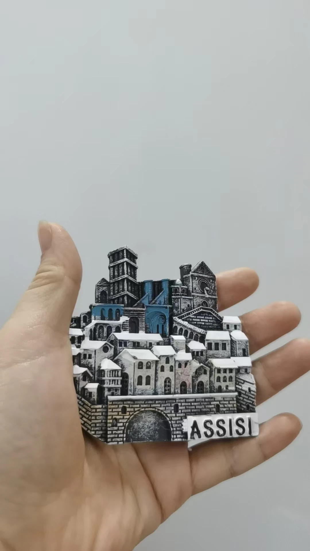 resin assisi  fridge sticker decoration