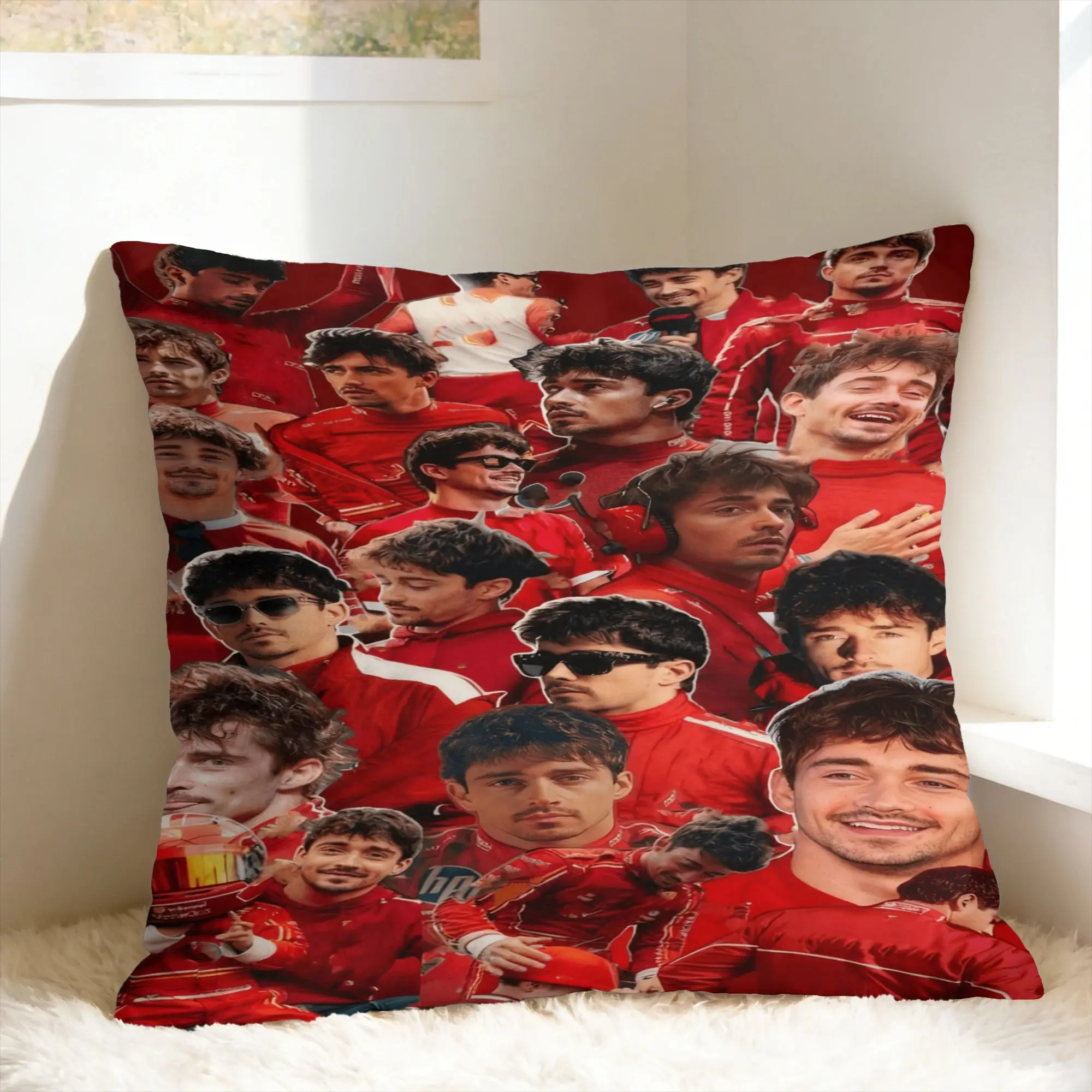 Pillow Cover C-Charles Leclerc  Cute Funny Pillow Case For Couch Sofa Bedroom Pillowcases