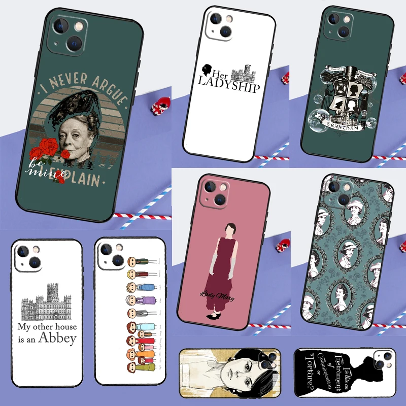 Downton Abbey TV Series Soft Case For iPhone 16 15 14 13 12 11 Pro Max XS X XR 7 8 Plus 13 12 Mini Protection Cover