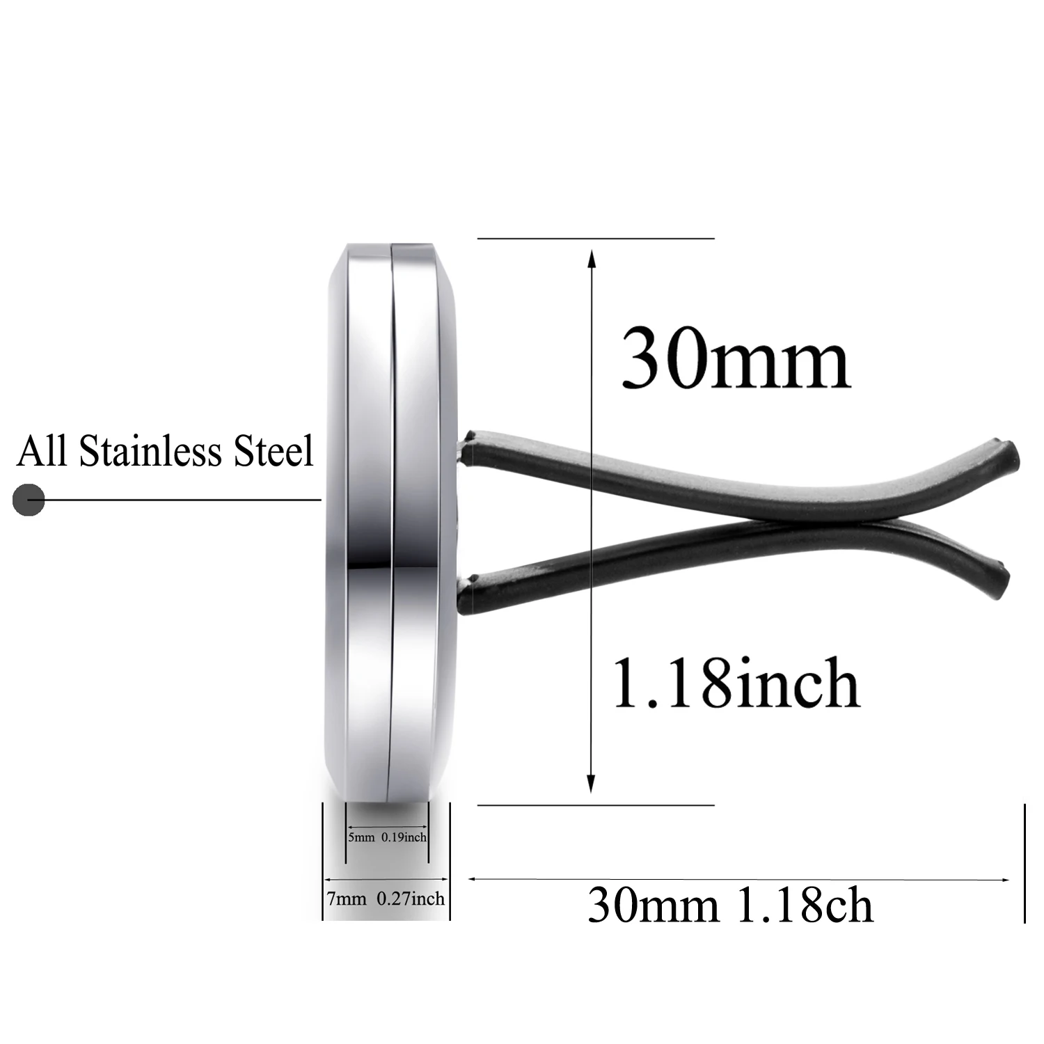 すべてのステンレス鋼のひまわり車のベントクリップ、空気の芳香剤、エッセンシャルオイルディフューザーのlocks、ジュエリーパッケージ表示、30mm