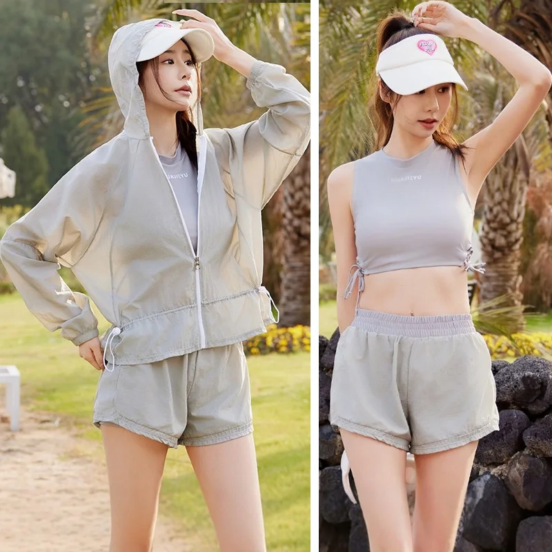 

Женская солнцезащитная худи-рубашка с длинным рукавом и защитой от УФ-лучей, для плавания, рыбалки, пеших прогулок, йоги, пляжного отдыха и активного отдыха на природе