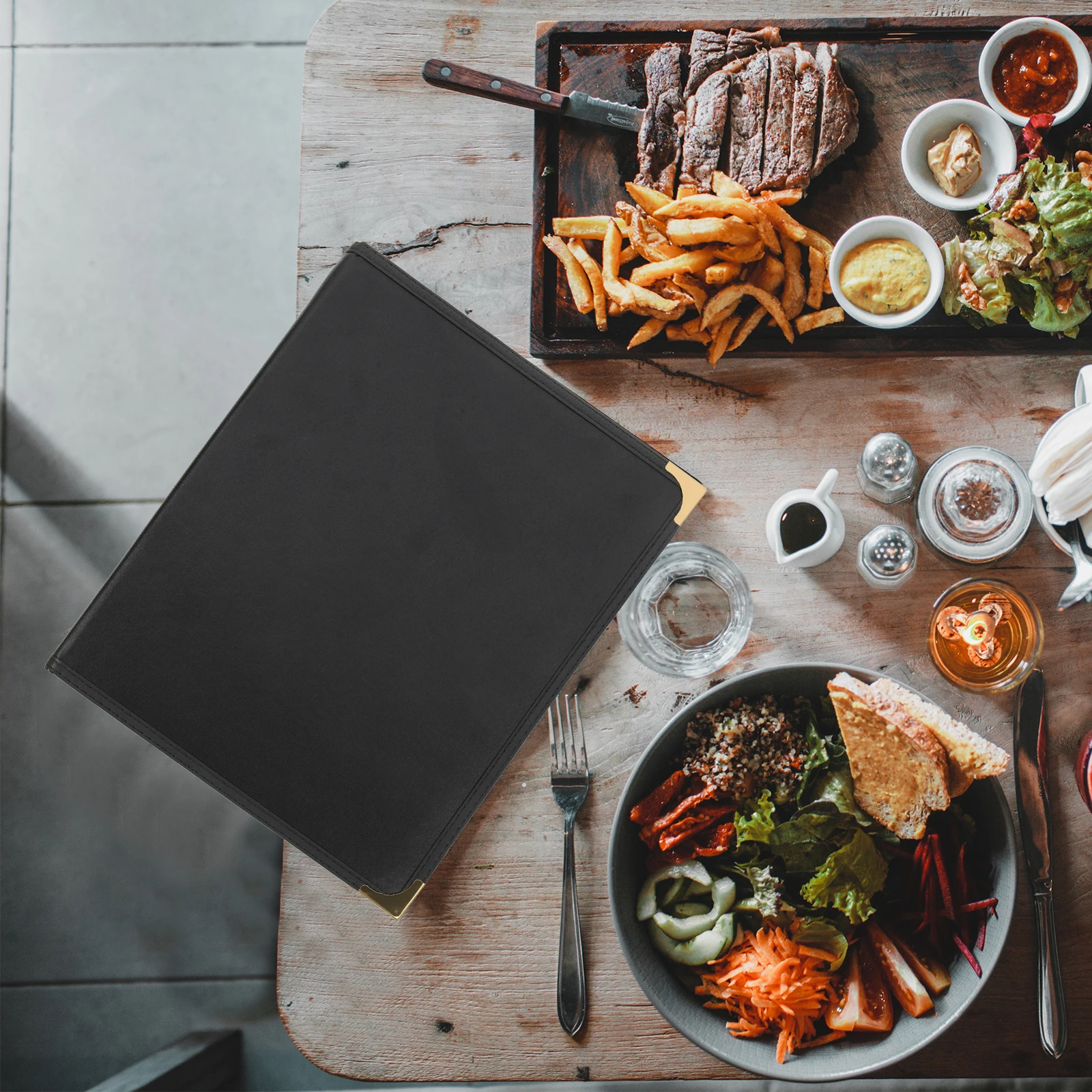 

Menu Cover Clear PVC Protective Transparent Menu Sleeve Holder for Restaurant Bar Cafe Hotel Use Restaurant Supply