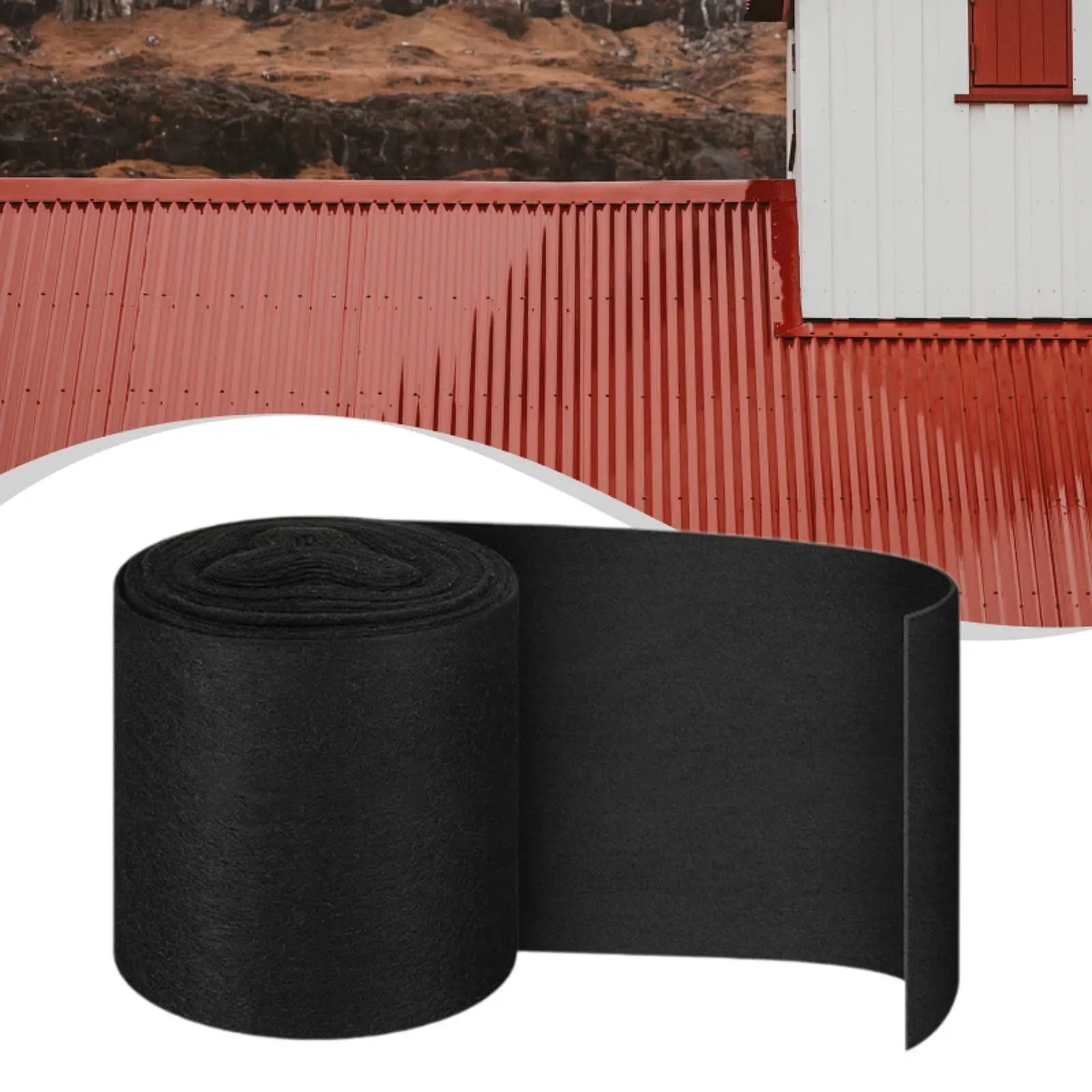 Ridge Guard Mesh Roll 32.8ft Breathable Roof Exhaust Vent Activated Carbon Filter Cotton Protector for Small Commercial Roofs