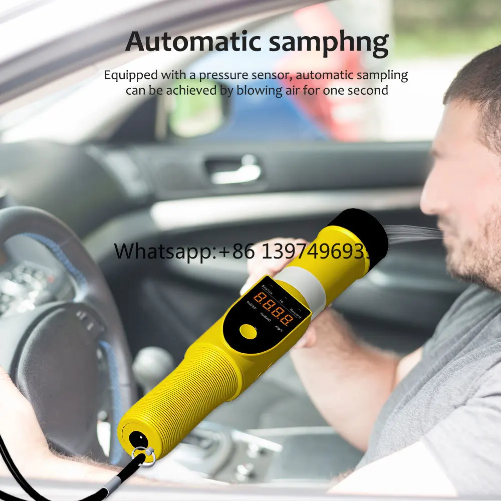 Customizable 2025 New Portable Non-contact Alcohol Tester High Precision Pressure Sensor 13*13mm Fuel Cell Dual Sensor YSW-S8