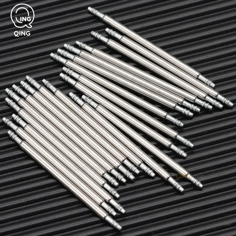 20pcs Dia 1.3mm 1.5mm 1.8mm Spring Bars Straps Link Pins Fits 12/14/16/18/19/20mm 21mm 22mm 24mm 26mm Stainless Steel Spring Bar