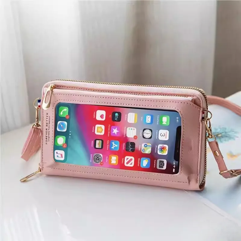 

Large Capaci Version Touch Screen Women's oulder Bag Korean Sle Crossbody Bag Mobile Phone Bag Outdoor Accories