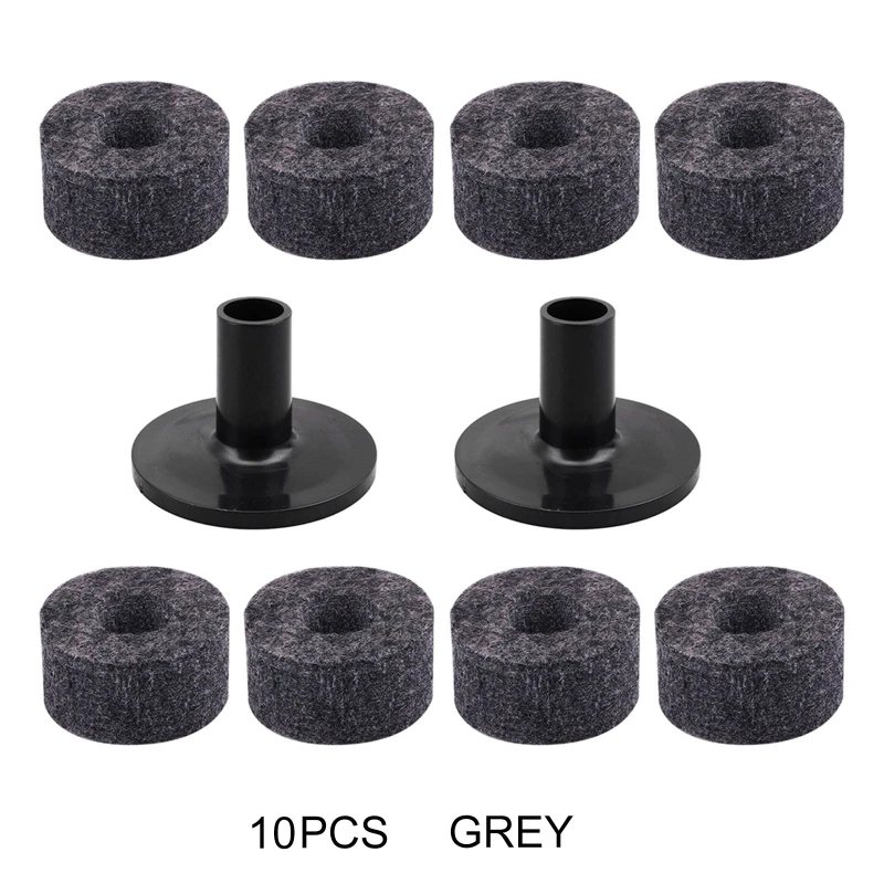 8 Pcs Cymbal Stand Felt Washer Plastic Drum Long Cymbal Sleeves Drum  Cymbal Support Musical Instruments Accessory