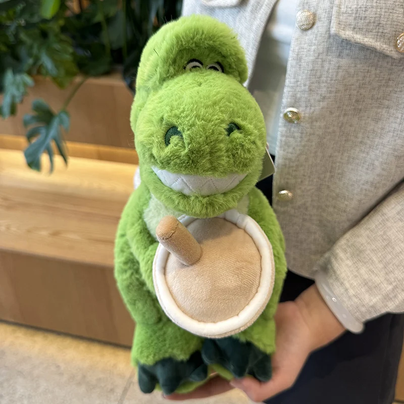 34cm Disney Rex Doll Toy Story Cute Dinosaur Plush Tyrannosaurus Rex Holiday Gift For Friends And Kids Doll Throw Pillows