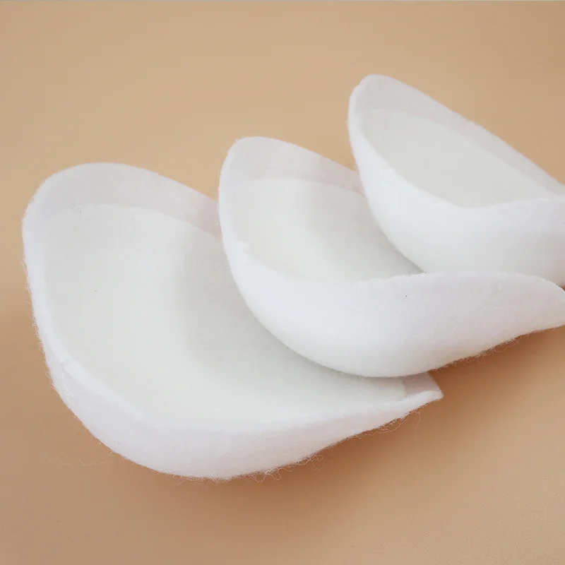 10airs/lot Turtle shoulder pad white 3d seamless clothing accessories coat suit shaped shoulder pad