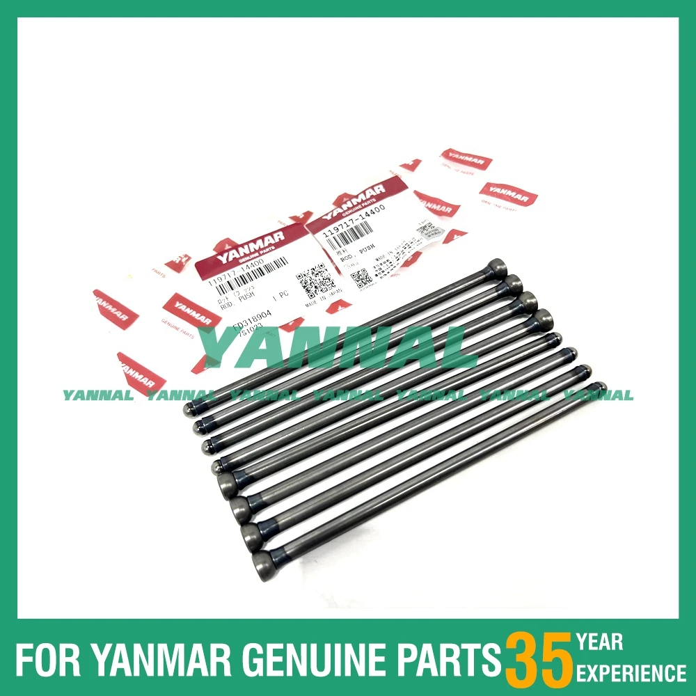 Factory Direct Sales Original Valve Push Rod 119717-14400 For Yanmar 3TNV76 Engine Spare Parts