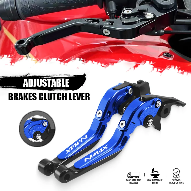 

For NMAX155 Nmax125 NMAX 150 2015-2024 2023 Motorcycle Handlebar Adjustable Folding Extendable Brake Clutch Levers Handles nmax