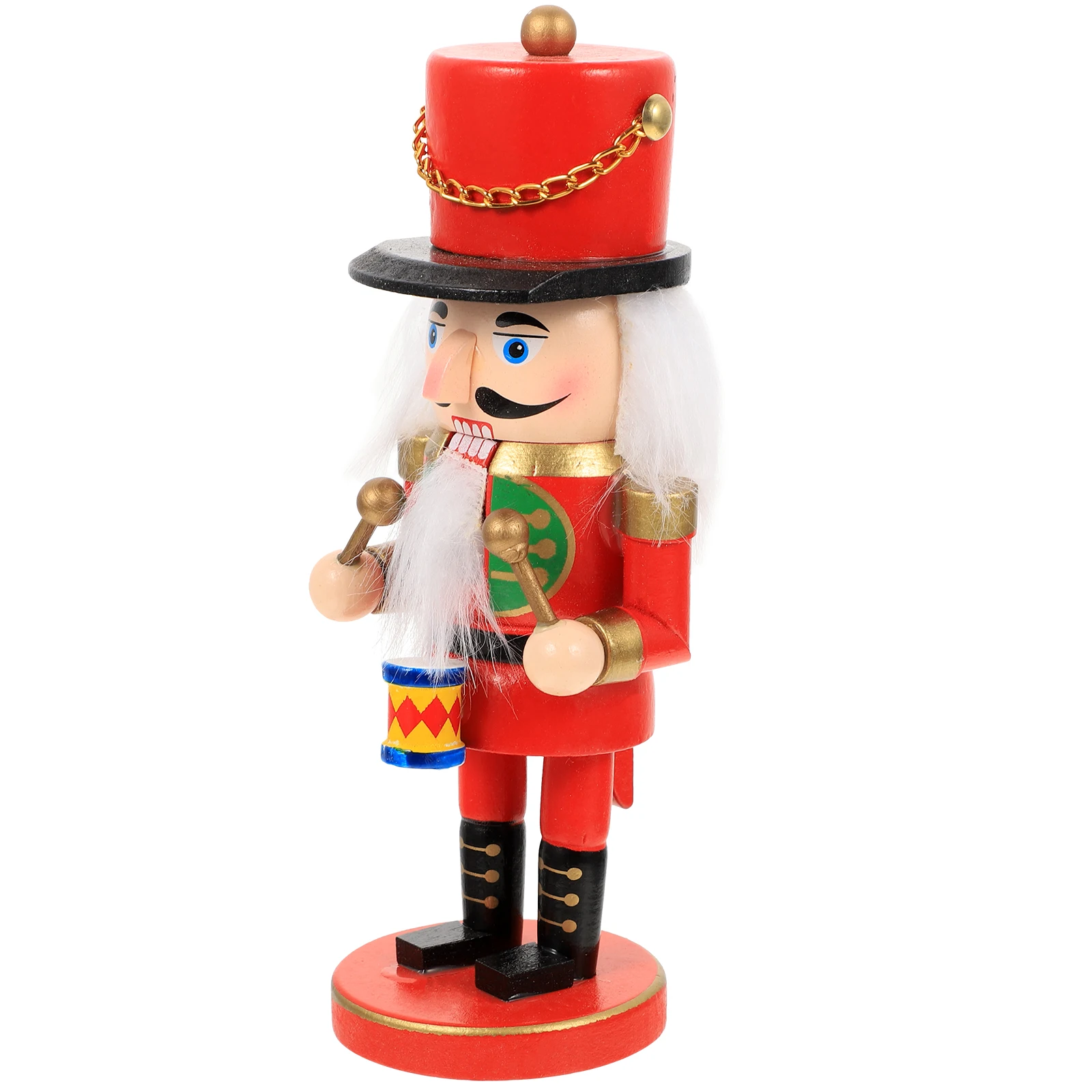 

Wooden Nutcracker Ornament Festive Christmas Decoration Desktop Craft Xmas Party Gift Nutcracker Soldier Decor Wood Christmas