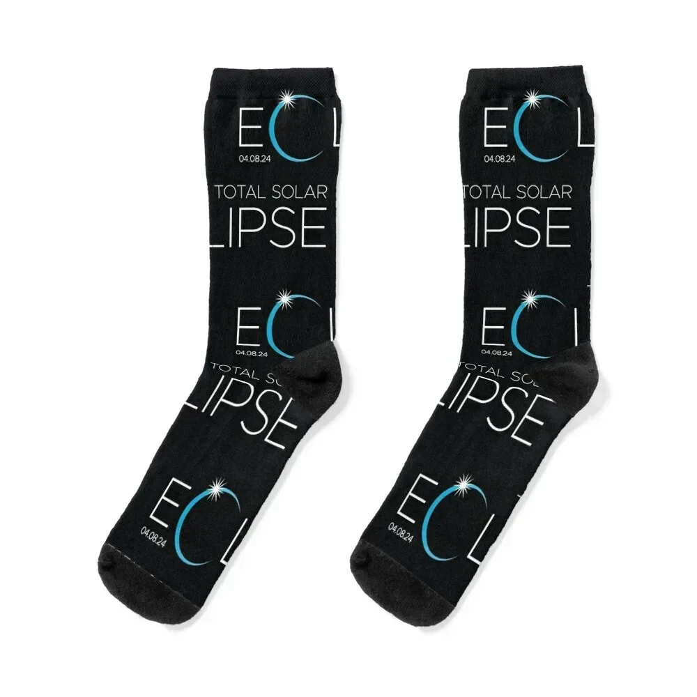 Total Solar Eclipse 2024 Astronomy Lovers Socks cool custom Boy Socks Women's