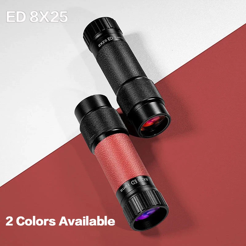 

Монокулярный телескоп Alloy 8x25 с ED-стеклом для взрослых, с адаптером для смартфона, компактный, портативный, с широким углом обзора, для походов и кемпинга