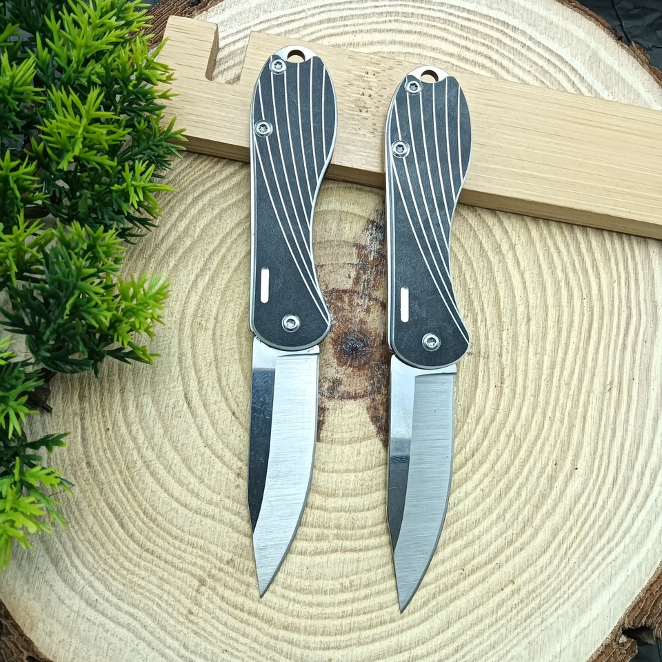  High-Hardness Stainless Steel Folding Knife - Multifunctional, Portable Mini Pocket Knife for Outdoor Activities, Straight Handl 
