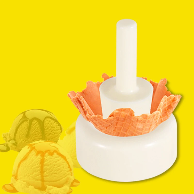 3Pcs Crispy Waffle Cone Mold Kit Plastic Cream Horn Mold Cone Roller Egg Roll DIY Mold Kitchen Cooking Baking Decorating