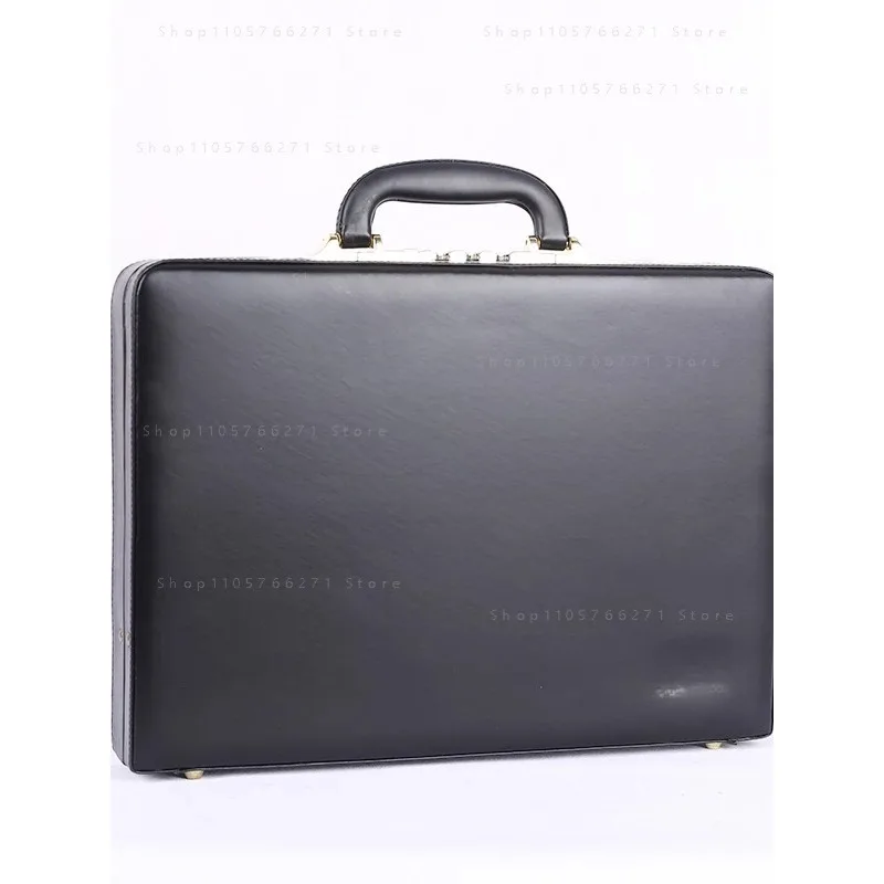 Retro pu leather briefcase business travel handbag 1 pcs