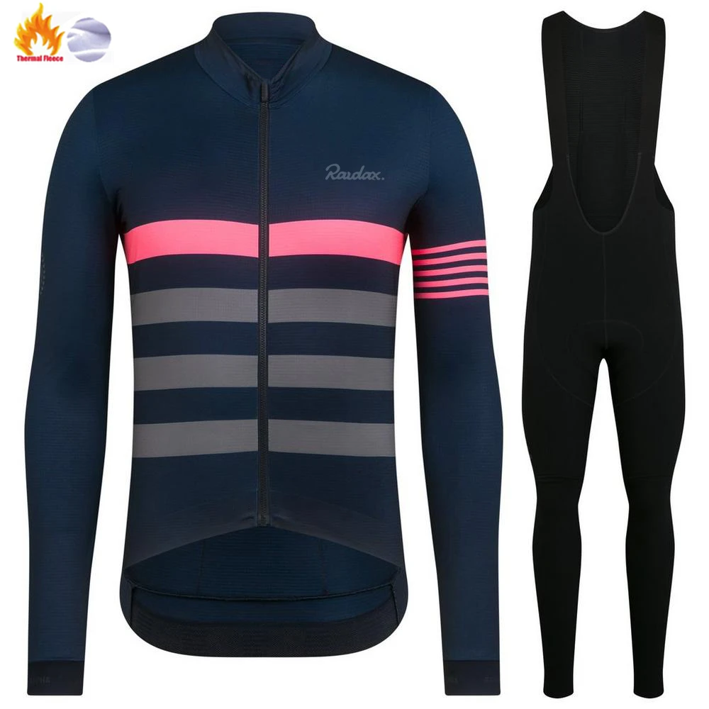 Winter Jacket Men Cycling Clothing 2024 Raudax Winter Cycling Jersey MTB Cycling Pants Set Ropa Ciclismo Triathlon Cycling Kit