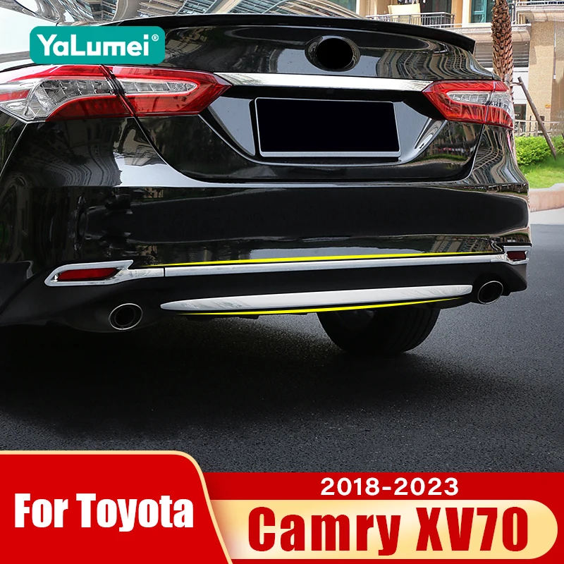 

Для Toyota Camry XV70 2018 2019 2020 2021 2022 2023 автомобильный задний нижний бампер, крышка багажника, край задней двери, декоративная полоса