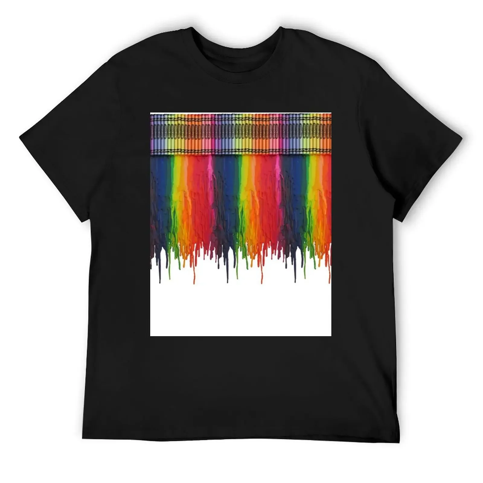 Melting Crayons T-Shirt shirts graphic blacks graphic shirts tops mens cotton t shirts